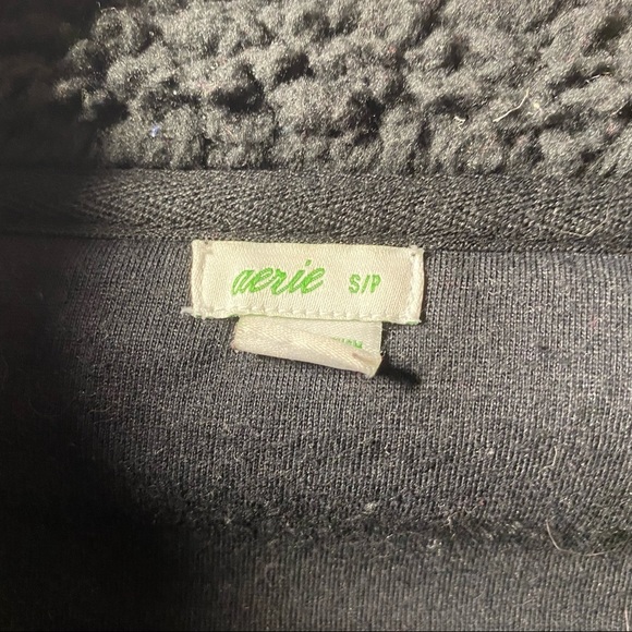 ❌SOLD❌Aerie 1/2 Button Snap Sherpa Jacket Small - Picture 4 of 4